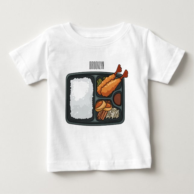 Bento-tecknad illustration t shirt (Framsida)
