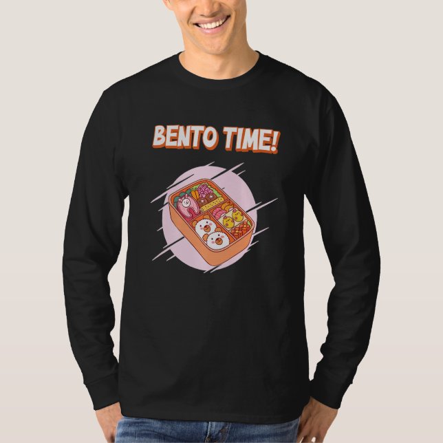 Bento Time! Japansk Bento T Shirt (Framsida)