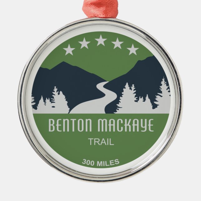 Benton MacKaye Trail Julgransprydnad Metall (Framsidan)