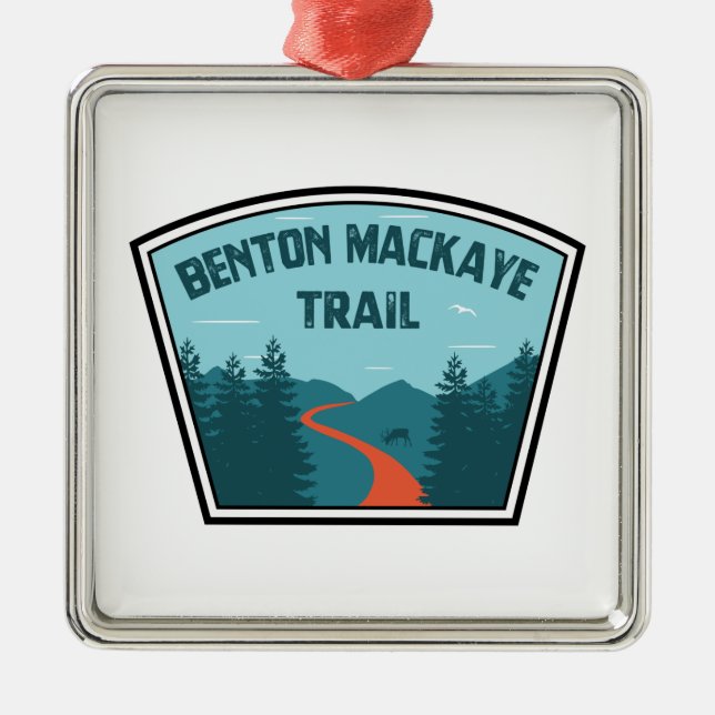 Benton MacKaye Trail Julgransprydnad Metall (Framsidan)