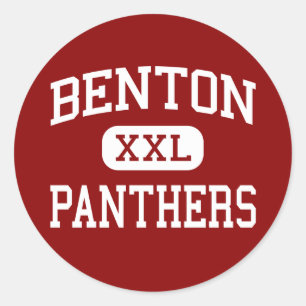 Benton - Panthers - High School - Benton Arkansas Runt Klistermärke