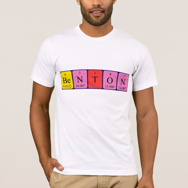 Benton Periodisk skjorta bord namn Tee Shirt (Framsida)