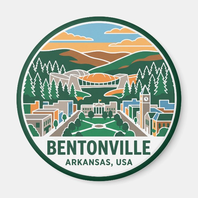 Bentonville Arkansas Magnet (Framsidan)