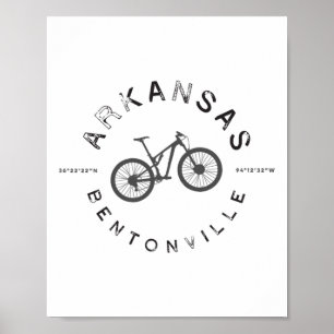 Bentonville Arkansas Mountainbike T Poster