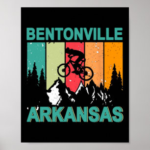 Bentonville Arkansas Vintage Retro 70-talet Mounta Poster