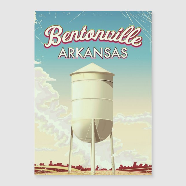 Bentonville, reseaffisch för Arkansas. (Framsida)