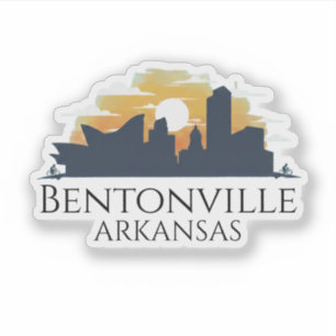 Bentonville Skyline, Arkansas Klistermärken