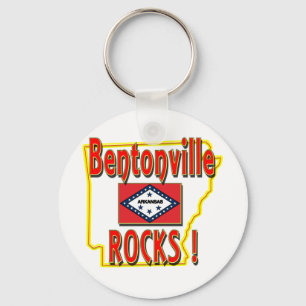 Bentonville stenar! (rött) nyckelring