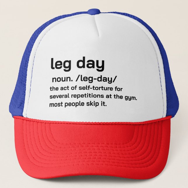 Benträning Definition Träningspass Fitness Övning Keps (Framsida)