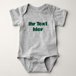 Benutzerdefinierter Baby Strampler mit Text T Shirt