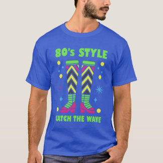 Benvärmare i 80-talsstil Catchhe Wave present T Shirt