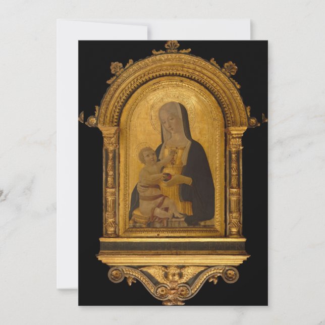 Benvenuto di Giovanni - Madonna och Child Inbjudningar (Framsida)