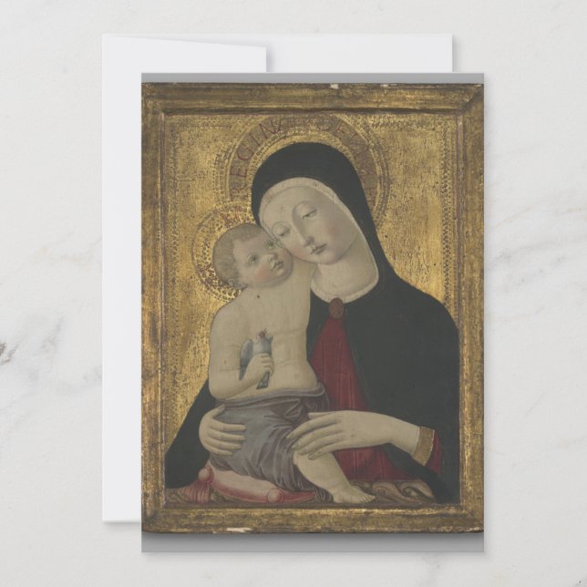 Benvenuto di Giovanni - Virgin och Child Inbjudningar (Framsida)