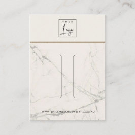 BENVIT GRÅTT MARBLE STRUKTUR HAIR CLIP VISNING CA VISITKORT