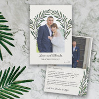 Benvit Grönt Utandning med krans Foto Bröllop