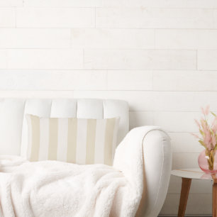 Benvit ländryggsfyllning för stripe-beige elegant lumbarkudde