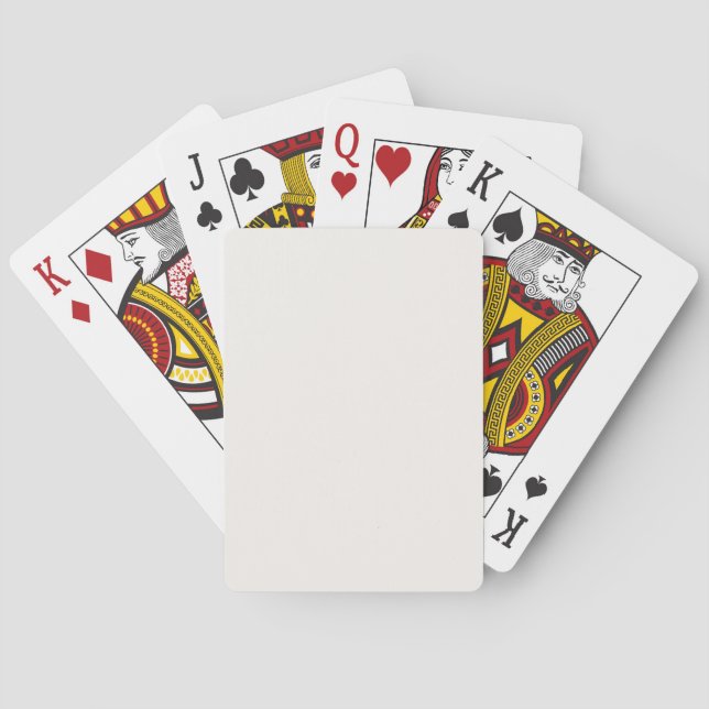 benvit, mjölk-vit, varm vit casinokort (Baksidan)