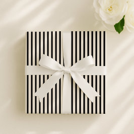 Benvit, mörk grått-elegant stripe presentpapper
