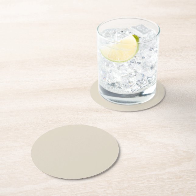 Benvit Underlägg Papper Rund (Insitu)
