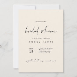 Benvita Böhmen Inbjudningskort för möhippan