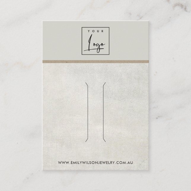 BENVITARE GRÅTT-KONCRET FÖR VISNING AV KLIPP MED H VISITKORT (Framsida)