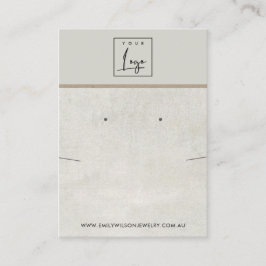 BENVITARE GRÅTT- KONCRET NECKLAS ÖKAD VISNING VISITKORT