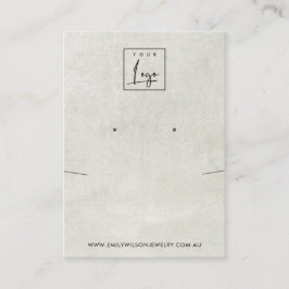 BENVITARE GRÅTT-KONCRETENKLAS ÖKAD VISNING VISITKORT