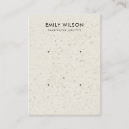 BENVITT TERRAZO 2 STUD EARRING VISNING CARD VISITKORT