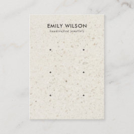 BENVITT TERRAZO 3 STUD EARRING VISNING CARD VISITKORT