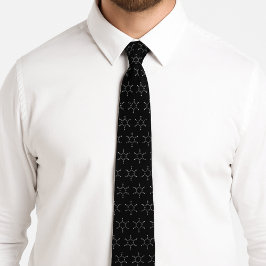 Benzene Molecule Mönster Black Slips