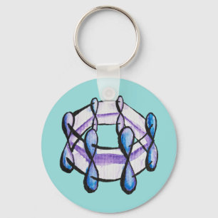 Benzene Molecule Organic Chemistry Student Lacher Nyckelring