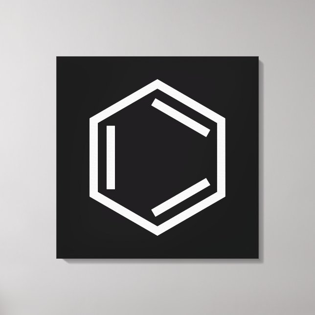 BENZENE RING SYMBOL CANVASTRYCK (Framsida)