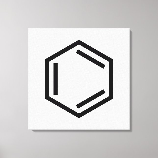 BENZENE RING SYMBOL CANVASTRYCK (Framsida)