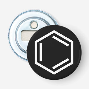 BENZENE RING SYMBOL FLASKÖPPNARE