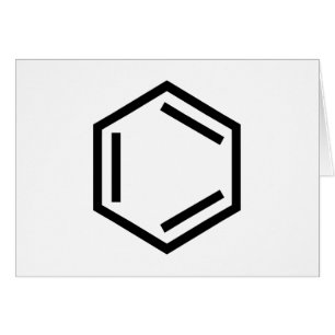 BENZENE RING SYMBOL HÄLSNINGSKORT
