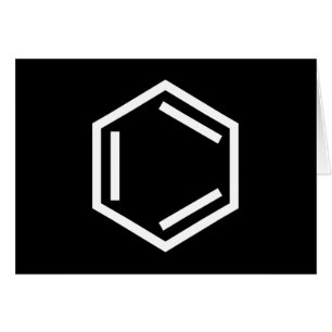 BENZENE RING SYMBOL HÄLSNINGSKORT