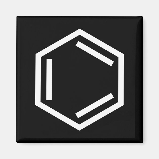 BENZENE RING SYMBOL MAGNET (Framsidan)