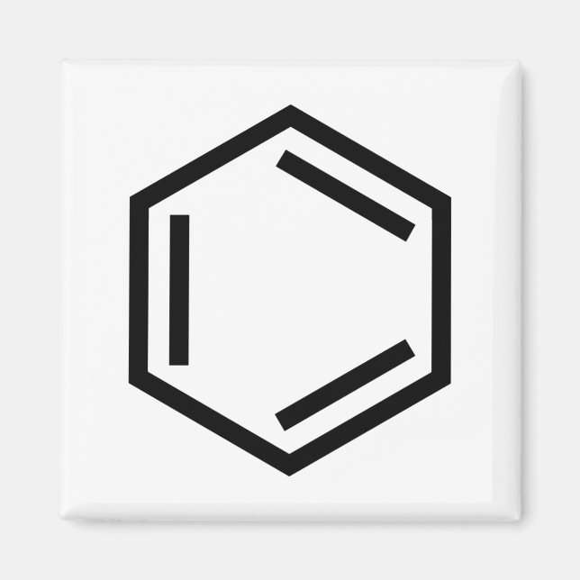 BENZENE RING SYMBOL MAGNET (Framsidan)
