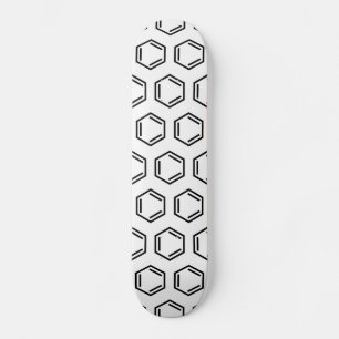 BENZENE RING SYMBOL MINI SKATEBOARD BRÄDA 18,5 CM