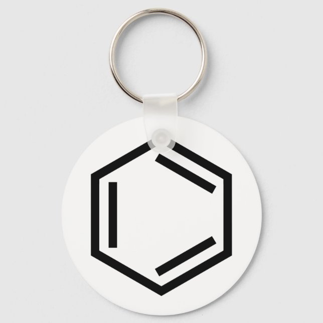 BENZENE RING SYMBOL NYCKELRING (Framsida)