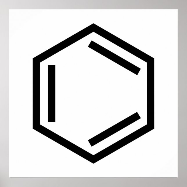 BENZENE RING SYMBOL POSTER (Framsidan)