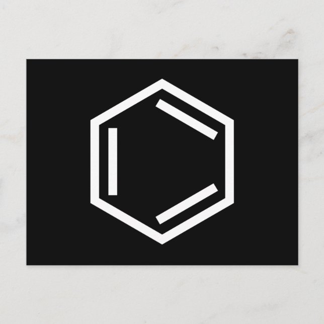 BENZENE RING SYMBOL VYKORT (Framsida)