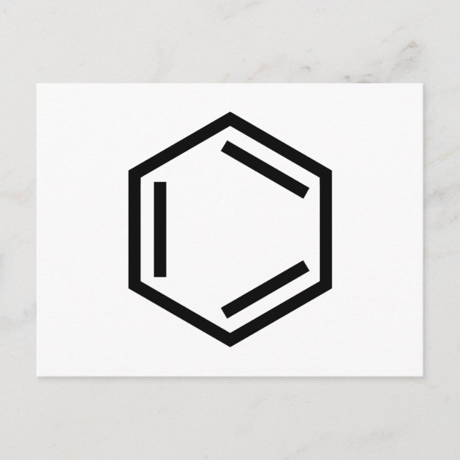 BENZENE RING SYMBOL VYKORT (Framsida)