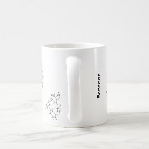 Benzene strukturerar kaffemugg