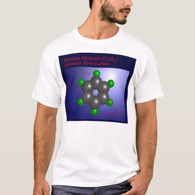 Benzenemolekyl (bekläda), tee shirt (Framsida)
