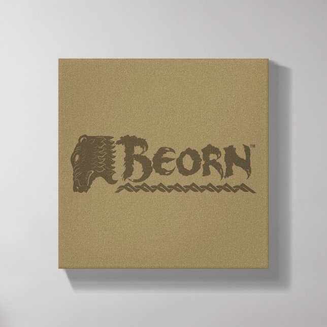 BEORN™ Bear Head Namn Canvastryck (Framsida)