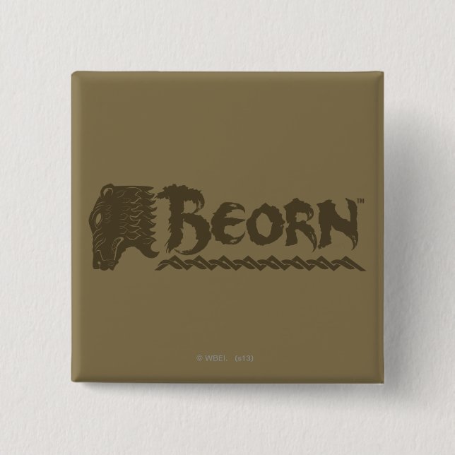 BEORN™ Bear Head Namn Knapp (Framsida)