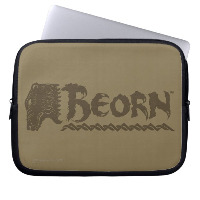 BEORN™ Bear Head Namn Laptop Fodral (Framsidan)