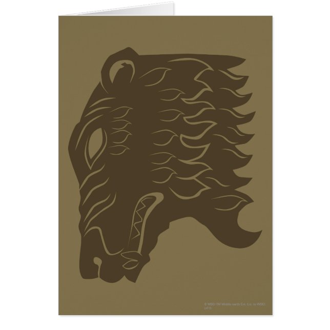 BEORN™ Bear Head Symbol Hälsningskort (Framsidan)