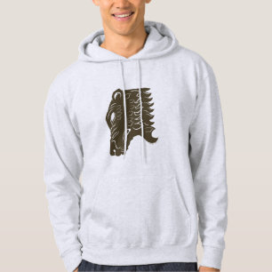 BEORN™ Bear Head-symbol Tröja Med Luva